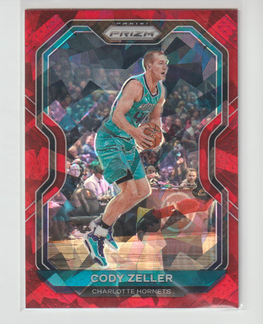 068 Cody Zeller - Charlotte Hornets Red Ice Prizm