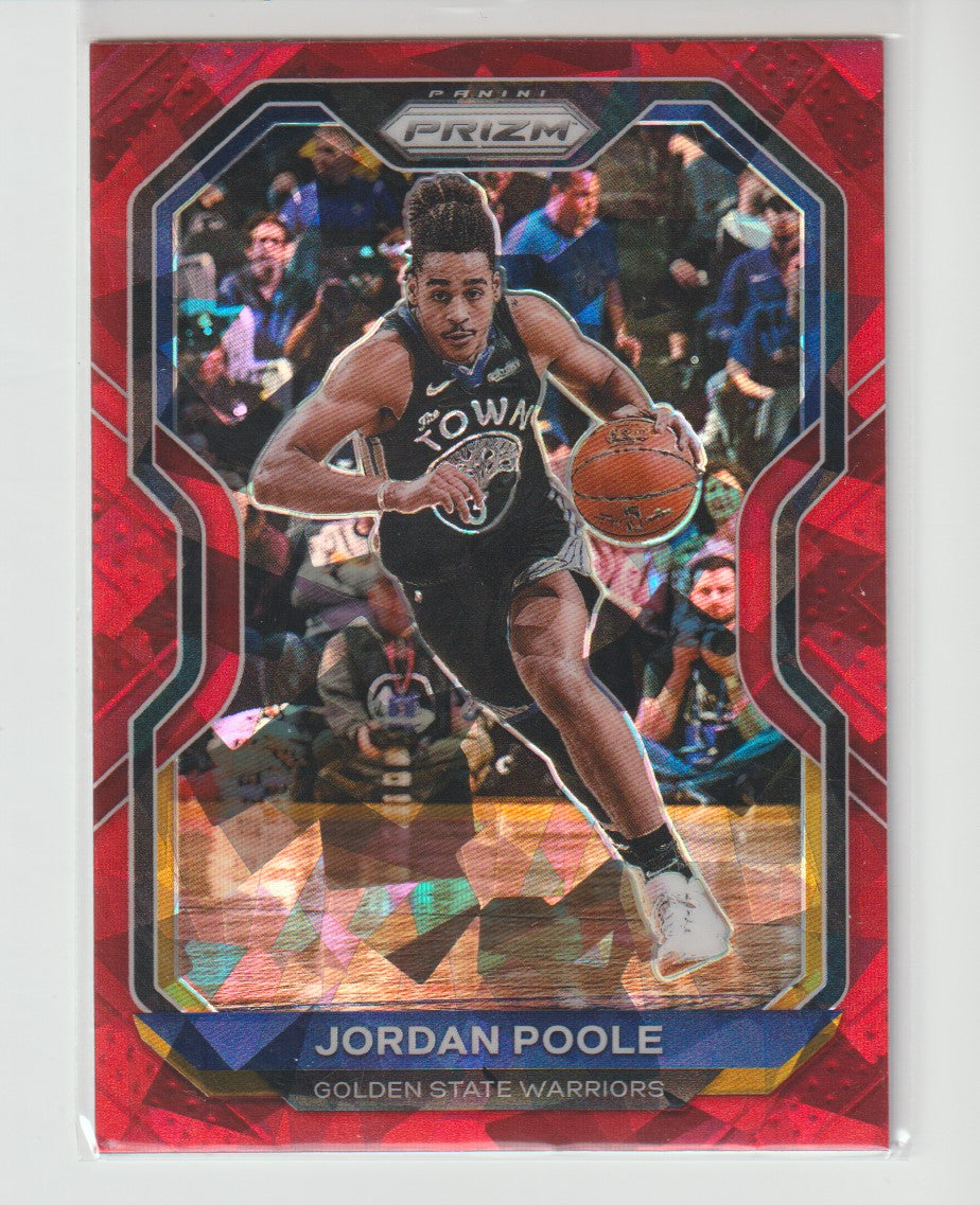 147 Jordan Poole - Golden State Warriors Red Ice Prizm