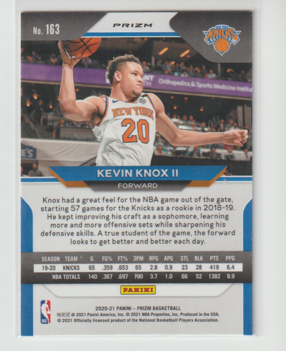 163 Kevin Knox II - New York Knicks Red Ice Prizm