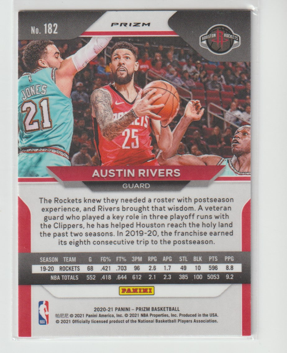 182 Austin Rivers - Houston Rockets Red Ice Prizm