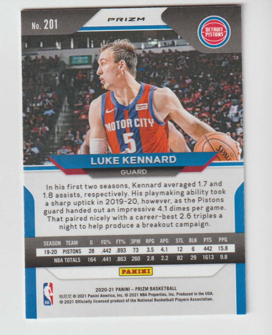 201 Luke Kennard - Detroit Pistons Red Ice Prizm