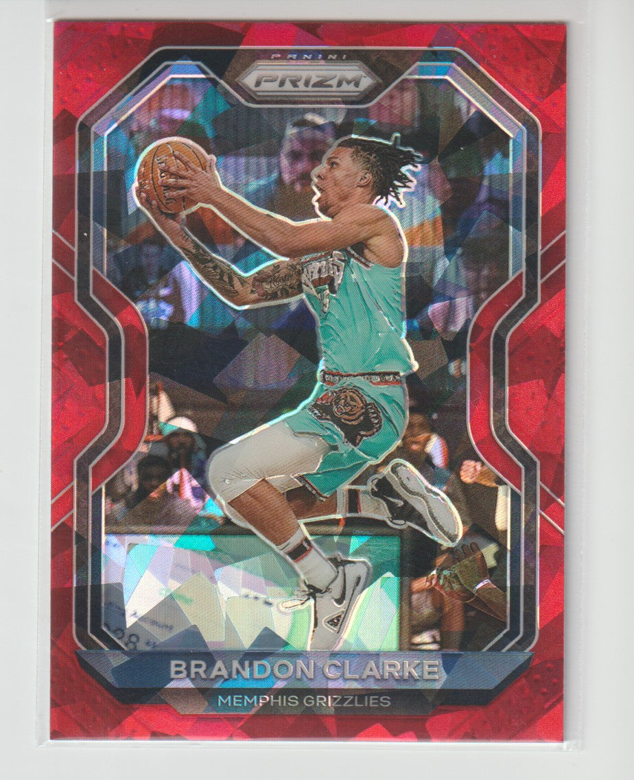 228 Brandon Clarke - Memphis Grizzlies Red Ice Prizm