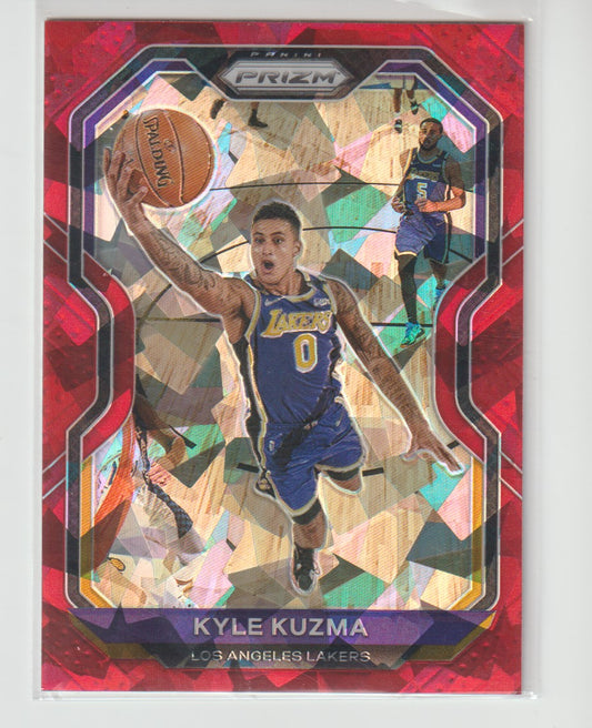 244 Kyle Kuzma - Los Angeles Lakers Red Ice Prizm