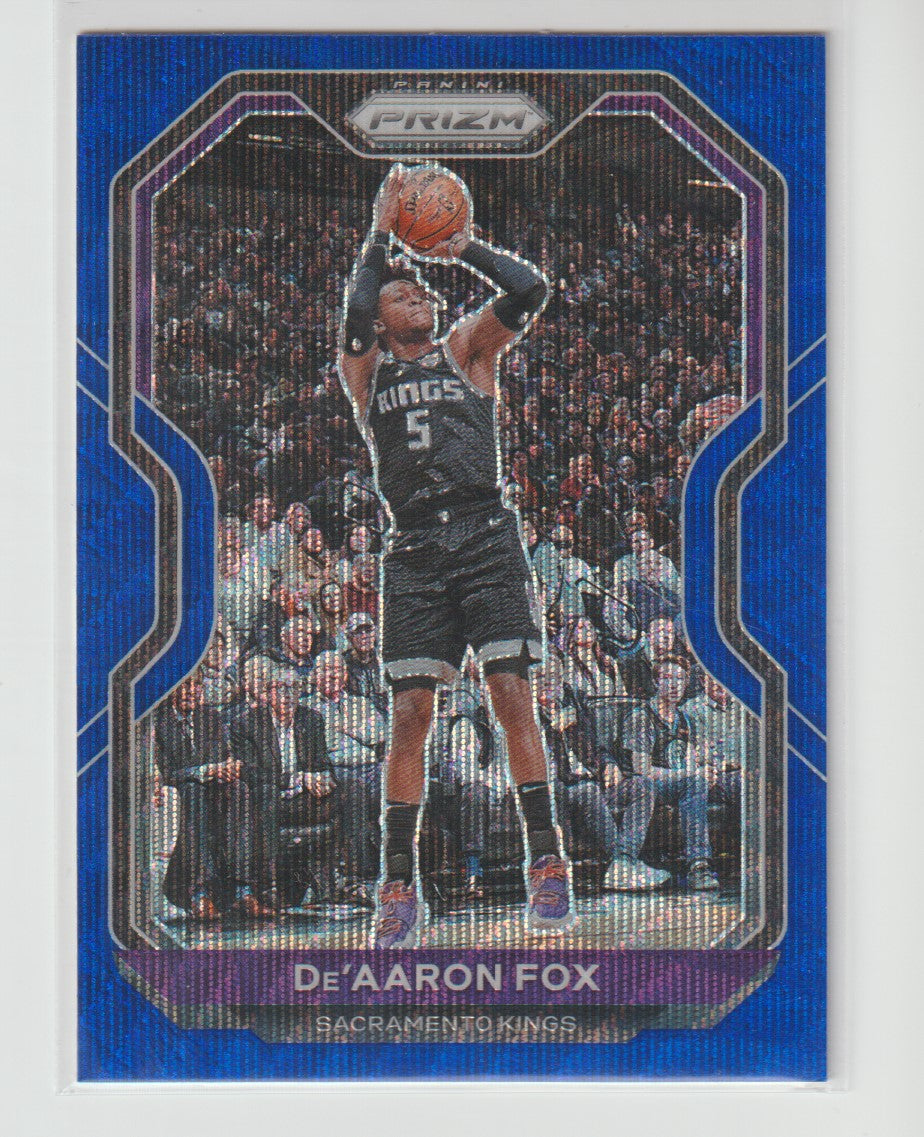 013 De'Aaron Fox - Sacramento Kings Blue Wave Prizm