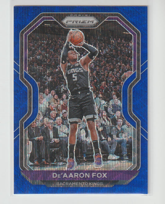 013 De'Aaron Fox - Sacramento Kings Blue Wave Prizm