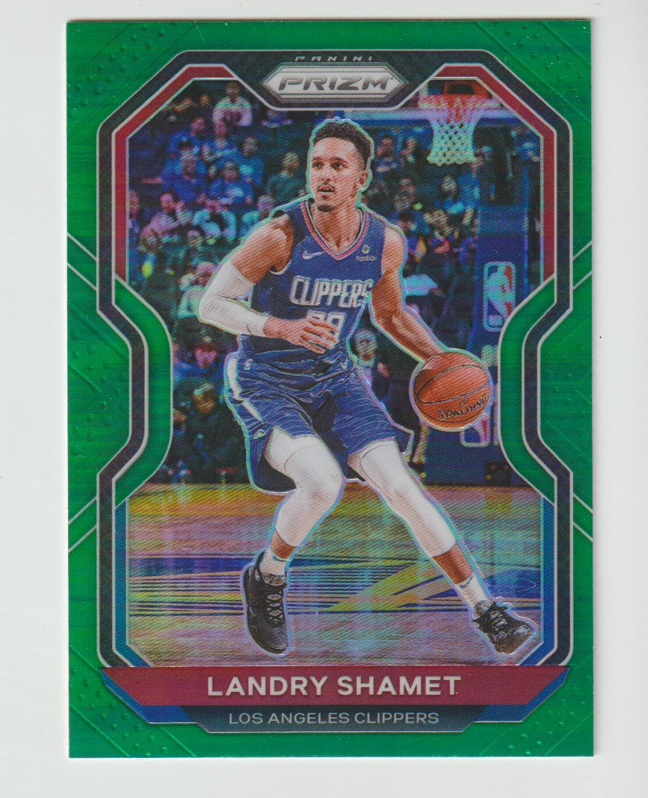 041 Landry Shamet - Los Angeles Clippers Green Prizm