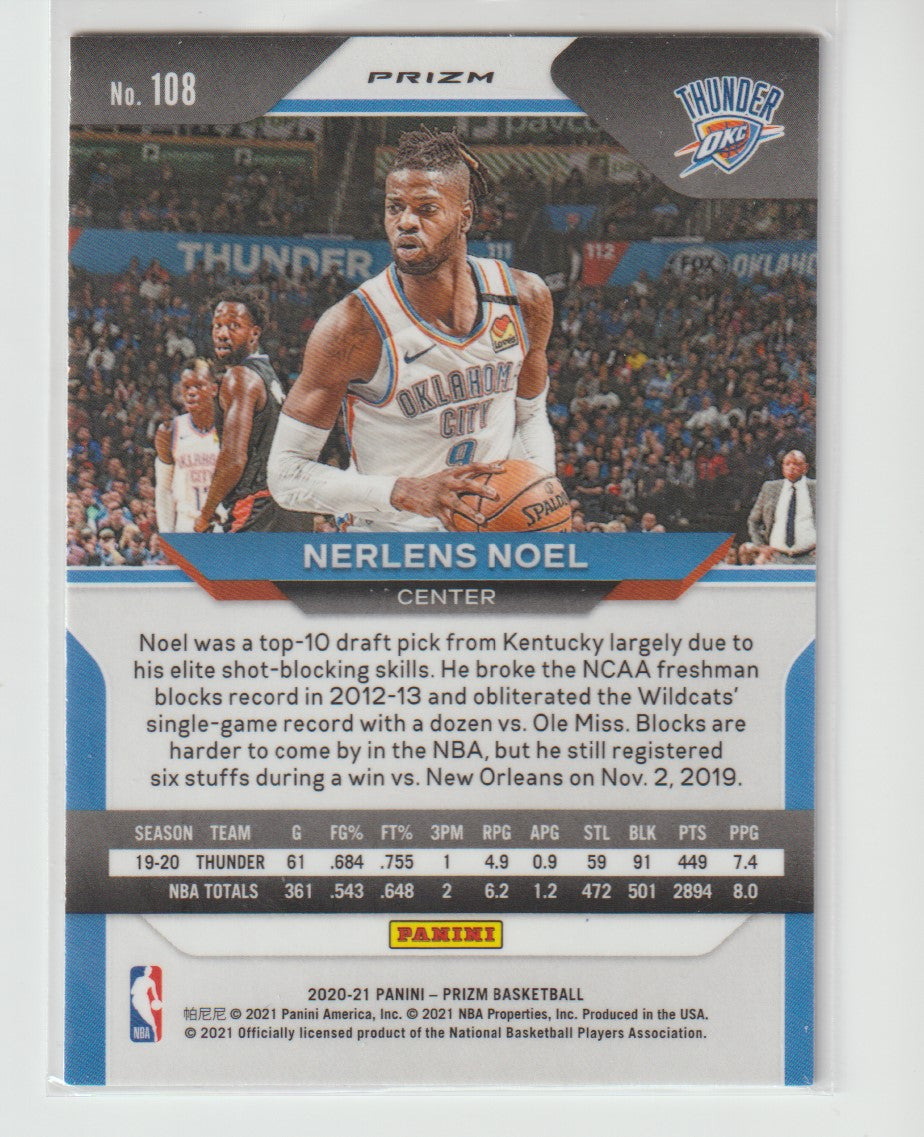 108 Nerlens Noel - Oklahoma City Thunder Blue Wave Prizm