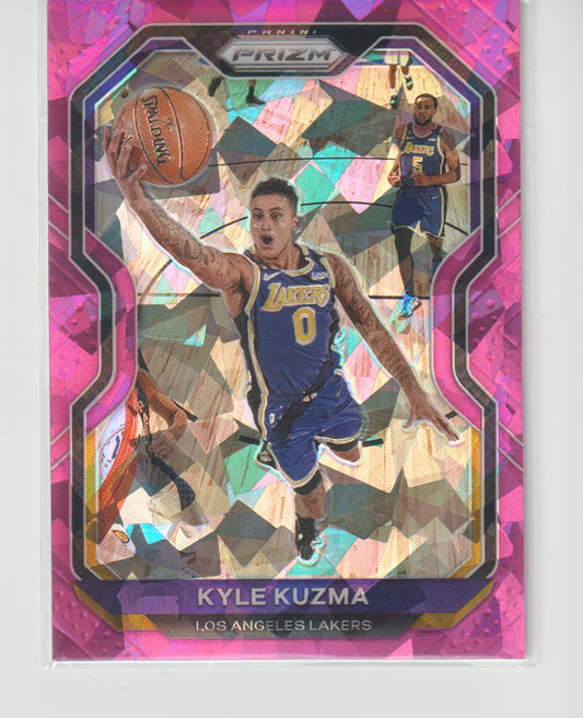 244 Kyle Kuzma - Los Angeles Lakers Pink Ice Prizm