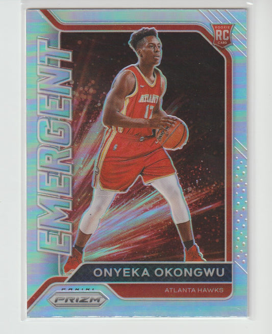 Emergent 025 Onyeka Okongwu - Atlanta Hawks Silver Prizm