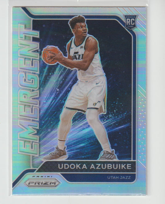 Emergent 028 Udoka Azubuike - Utah Jazz Silver Prizm