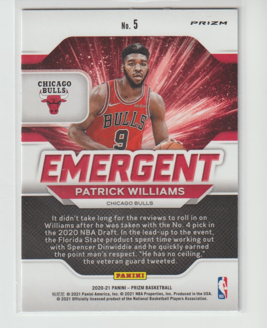 Emergent 005 Patrick Williams - Chicago Bulls Green Prizm