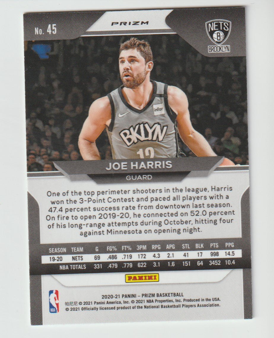 045 Joe Harris - Brooklyn Nets Green Prizm