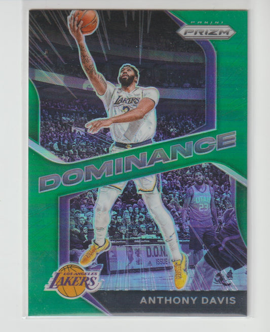 Dominance 001 Anthony Davis - Los Angeles Lakers Green Prizm