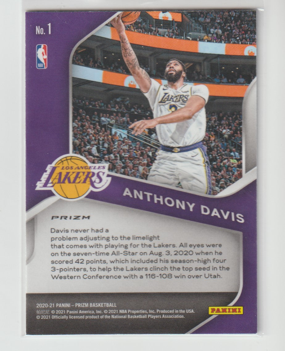 Dominance 001 Anthony Davis - Los Angeles Lakers Green Prizm