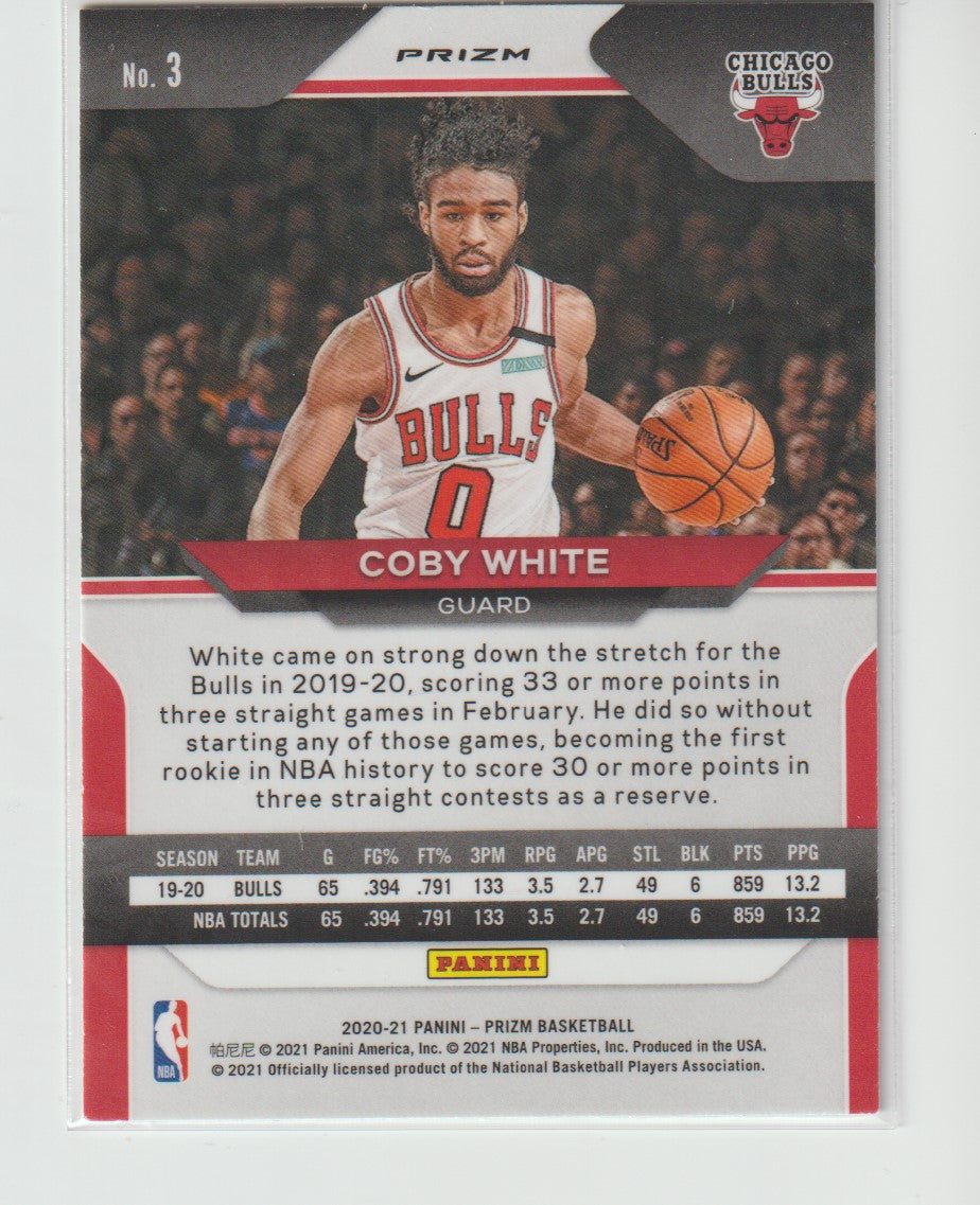 003 Coby White - Chicago Bulls Green Prizm