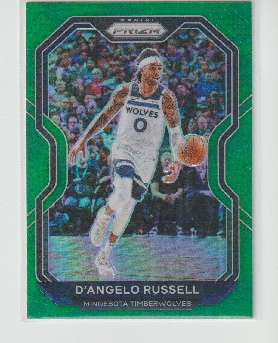 095 D'Angelo Russell - Minnesota Timberwolves Green Prizm