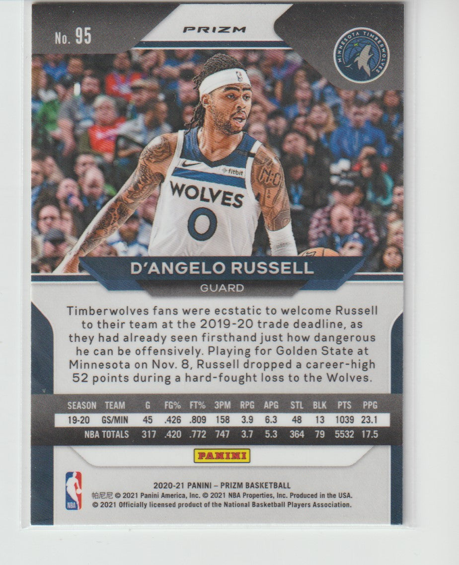 095 D'Angelo Russell - Minnesota Timberwolves Green Prizm