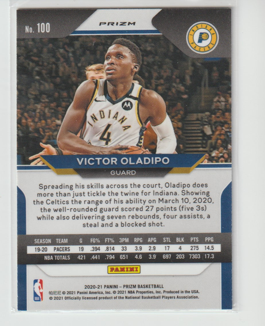 100 Victor Oladipo - Indiana Pacers Green Prizm