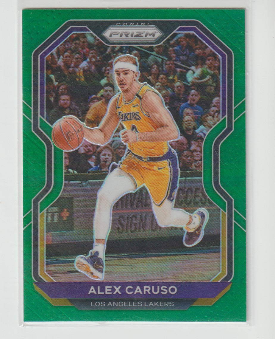 010 Alex Caruso - Los Angeles Lakers Green Prizm