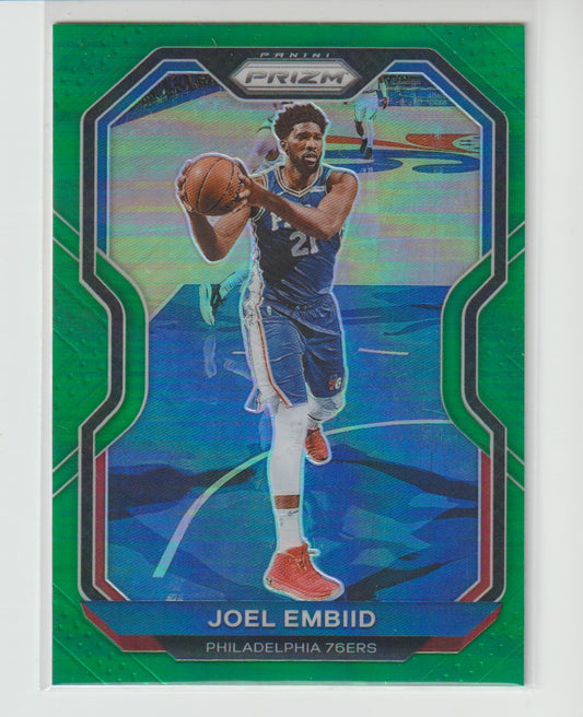 141 Joel Embiid - Philadelphia 76ers Green Prizm