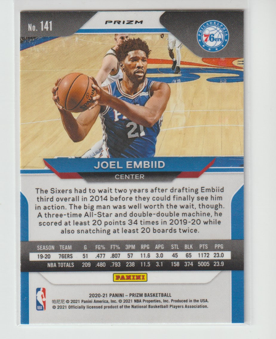 141 Joel Embiid - Philadelphia 76ers Green Prizm