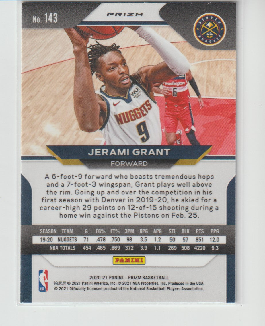 143 Jerami Grant - Denver Nuggets Green Prizm