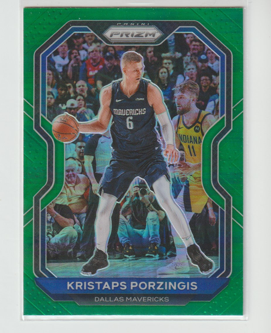 018 Kristaps Porzingis - Dallas Mavericks Green Prizm