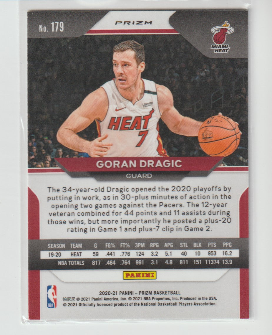 179 Goran Dragic - Miami Heat Green Prizm