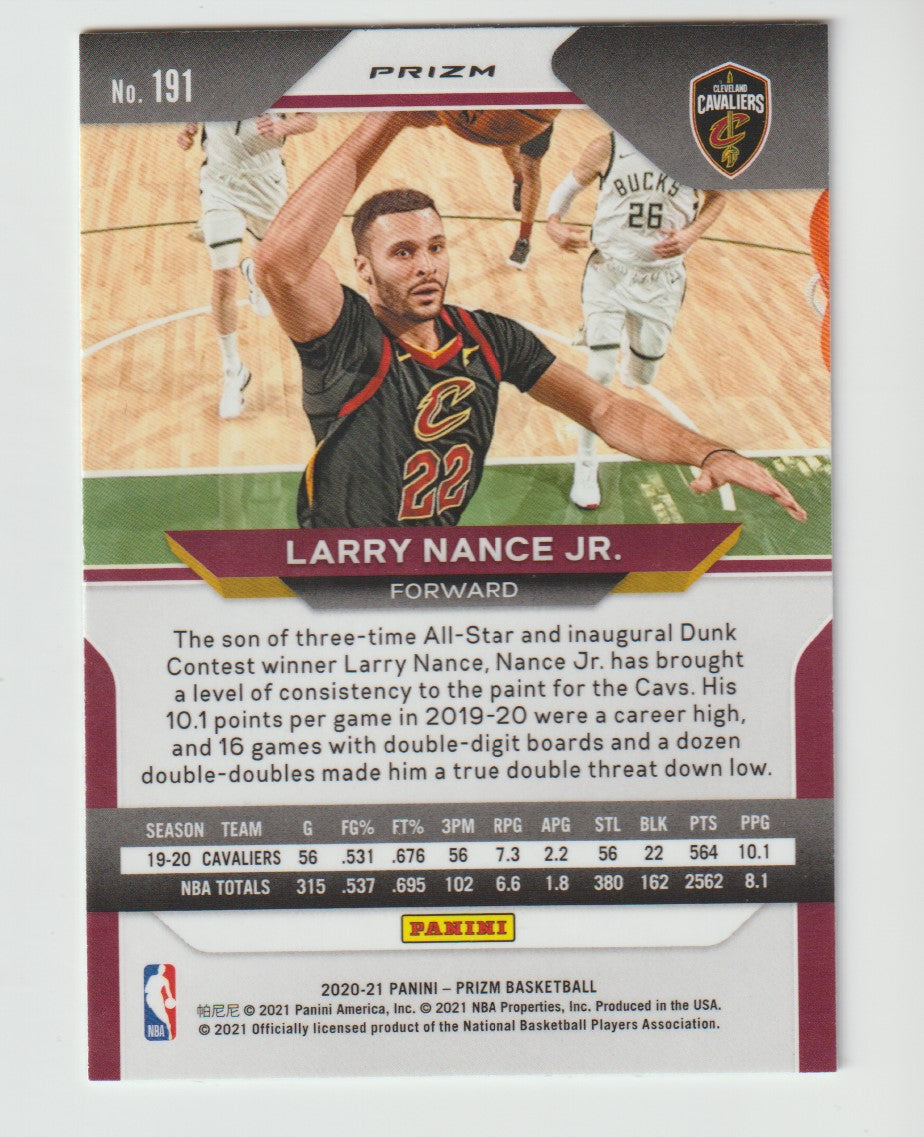 191 Larry Nance Jr. - Cleveland Cavaliers Green Prizm