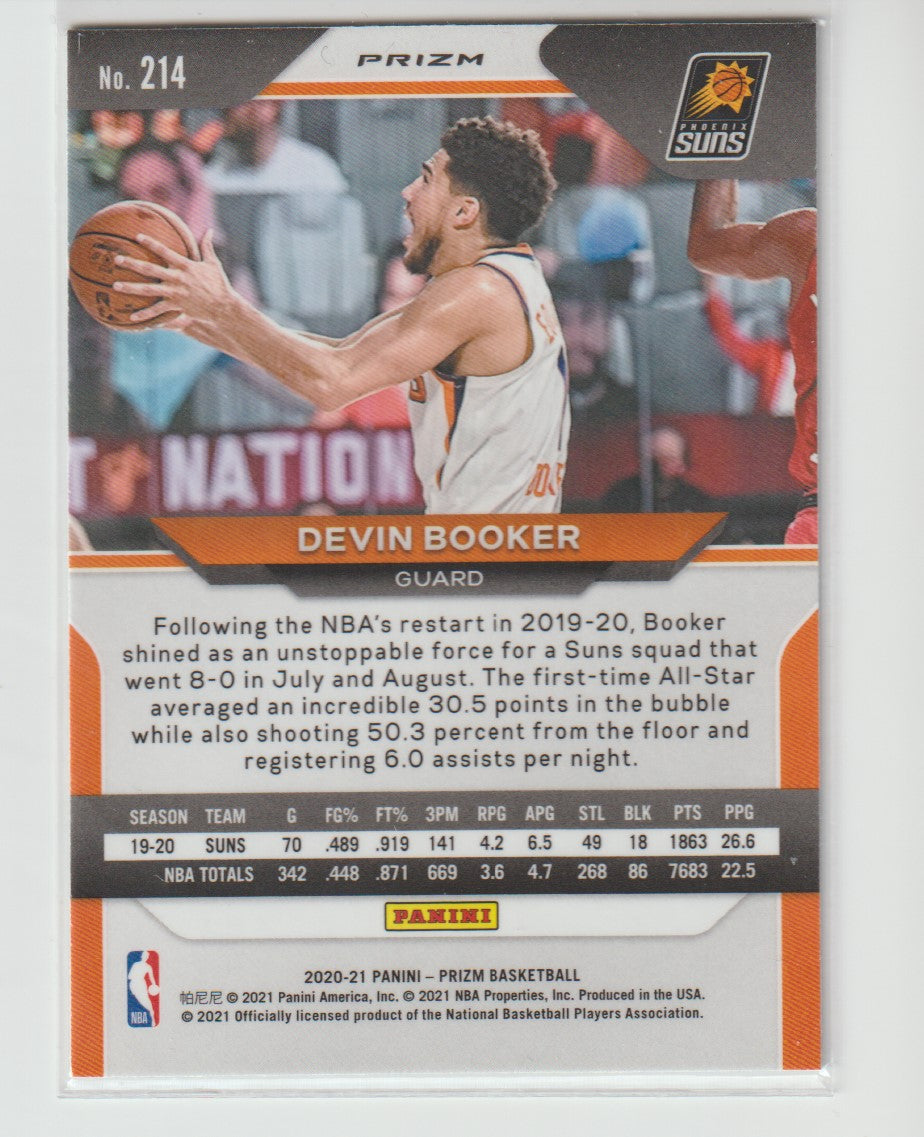 214 Devin Booker - Phoenix Suns Green Prizm