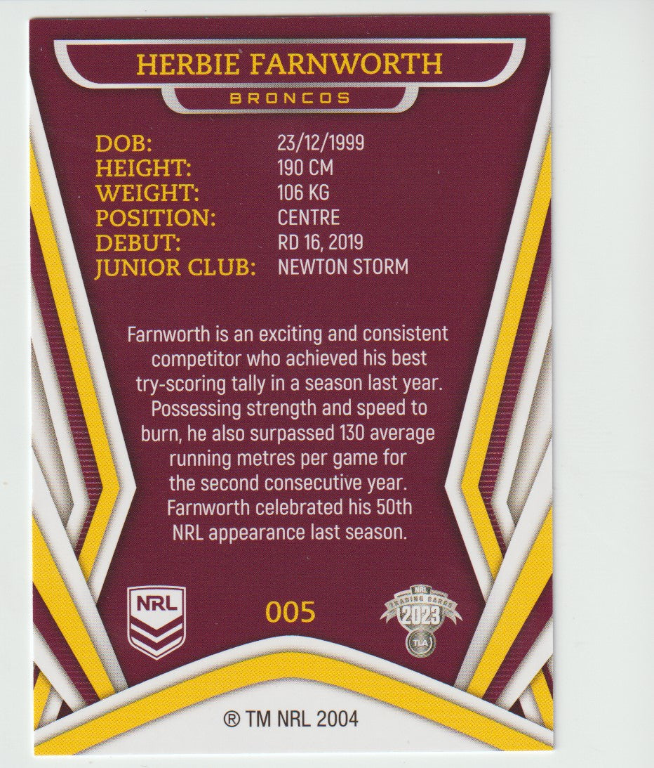 005 HERBIE FARNWORTH