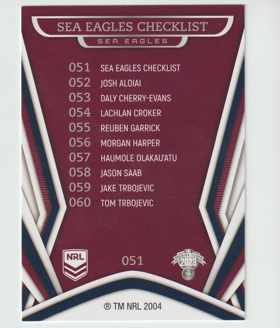 051 SEA EAGLES CHECKLIST