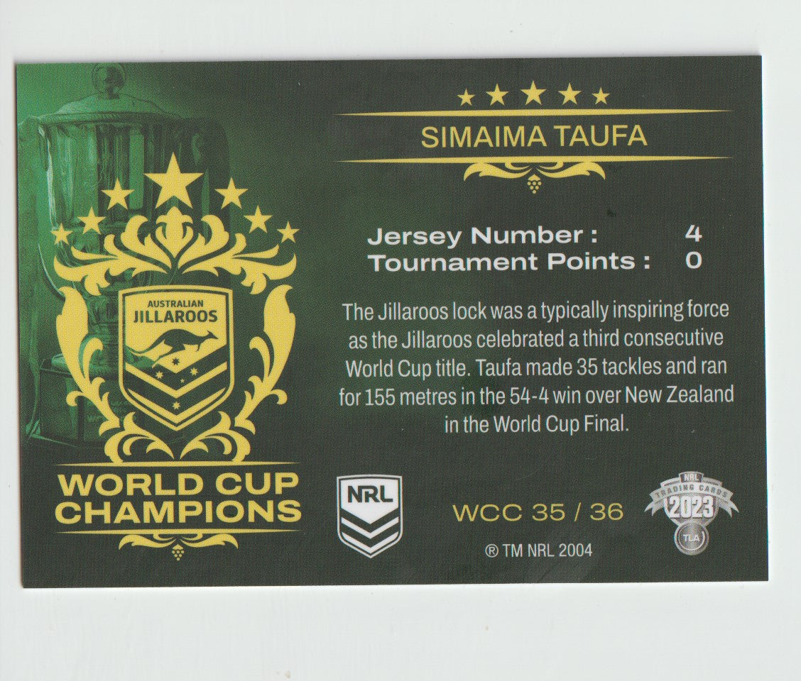 WCC 35 / 36 JILLAROOS SIMAIMA TAUFA