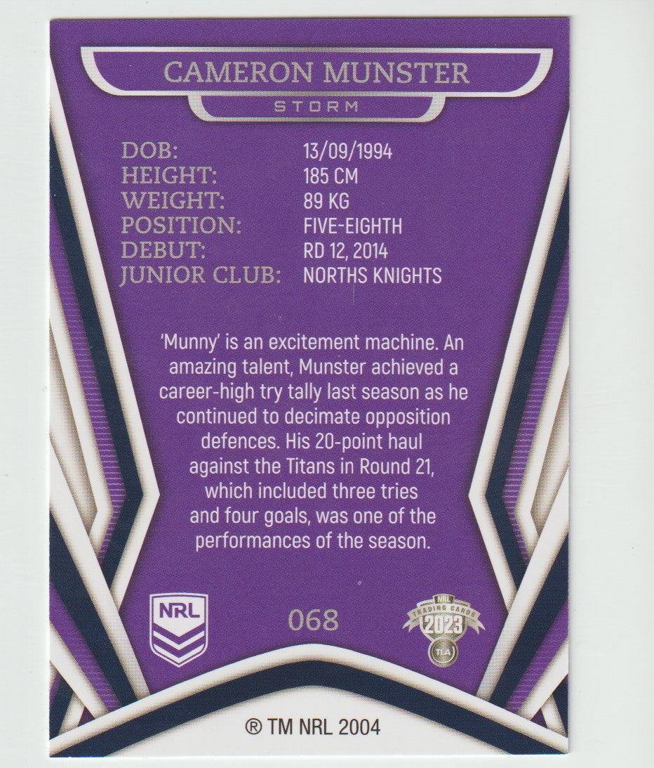 068 CAMERON MUNSTER