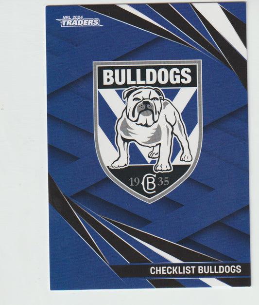 019  BULLDOGS CHECKLIST