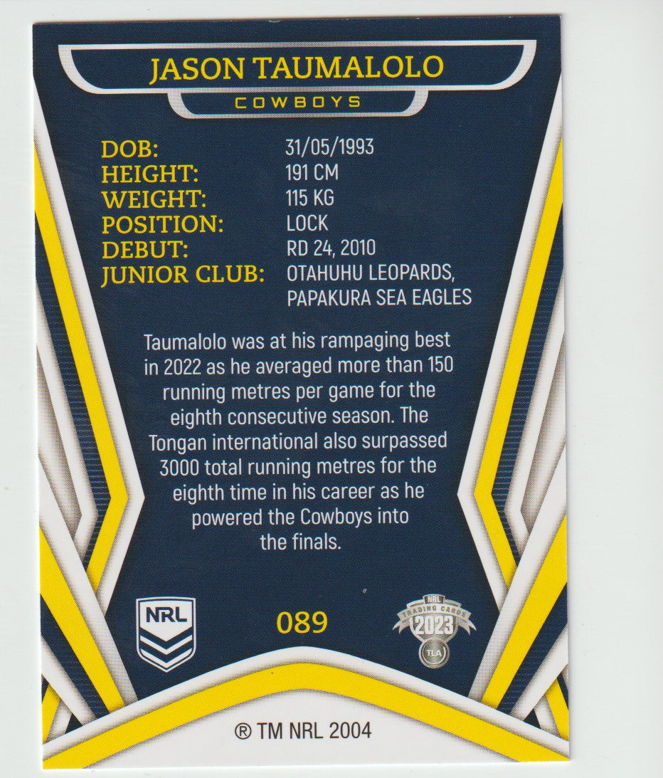 089 JASON TAUMALOLO