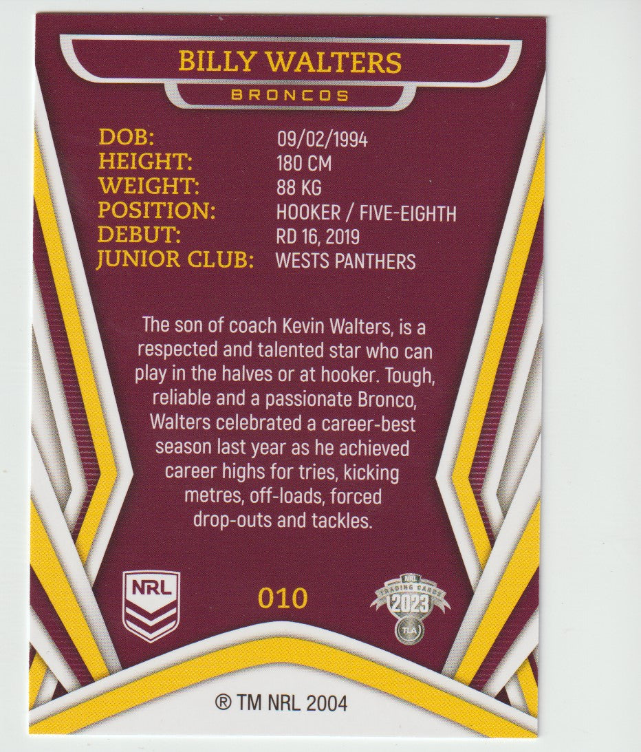 010 BILLY WALTERS