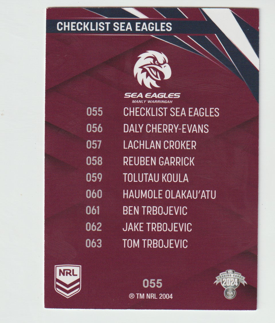 055 SEA EAGLES CHECKLIST