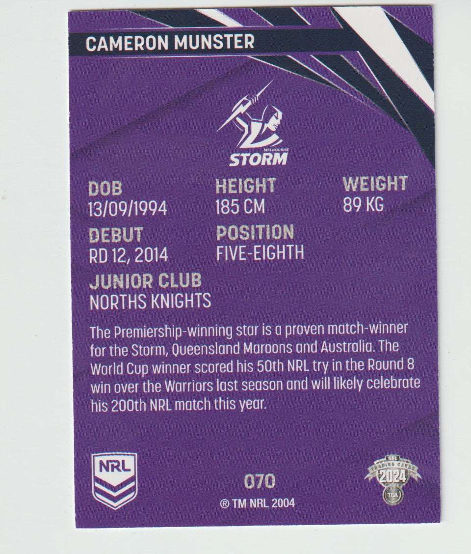 070 CAMERON MUNSTER