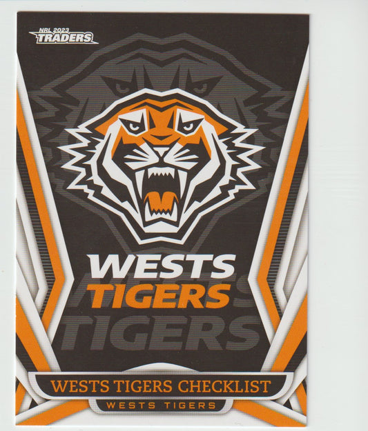 151 WESTS TIGERS CHECKLIST