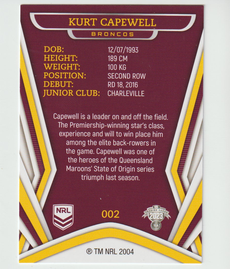 002 KURT CAPEWELL