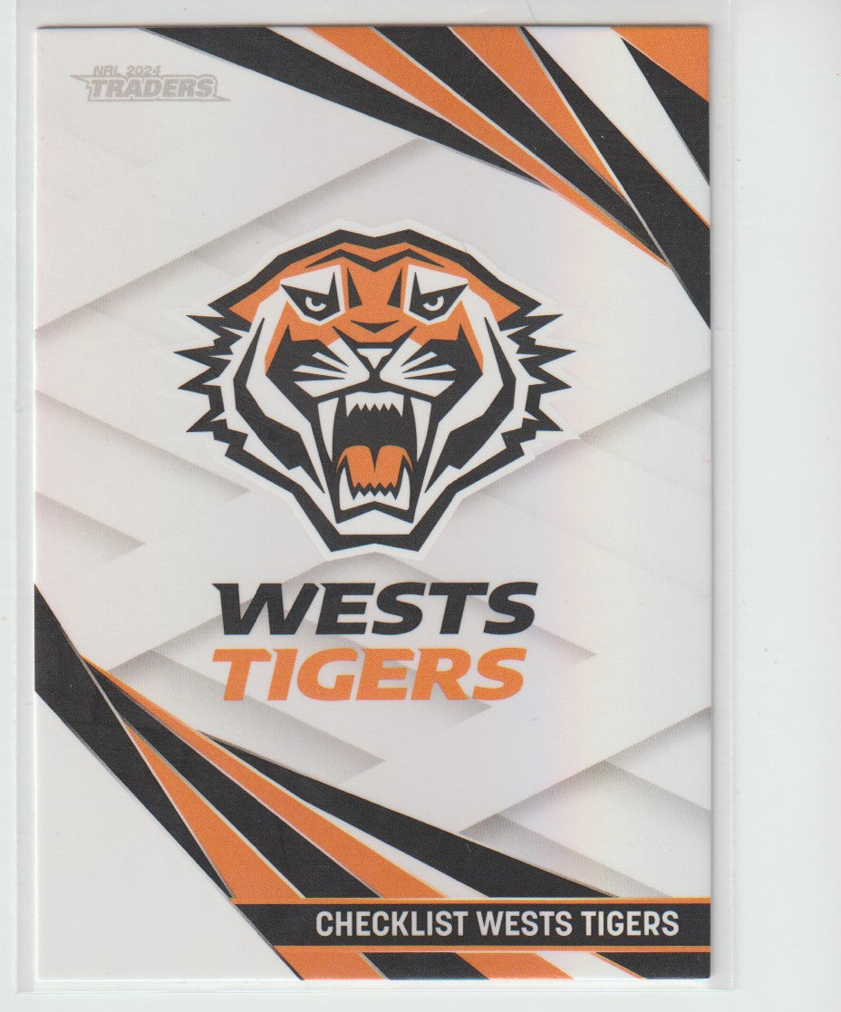 PS 145 WESTS TIGERS CHECKLIST