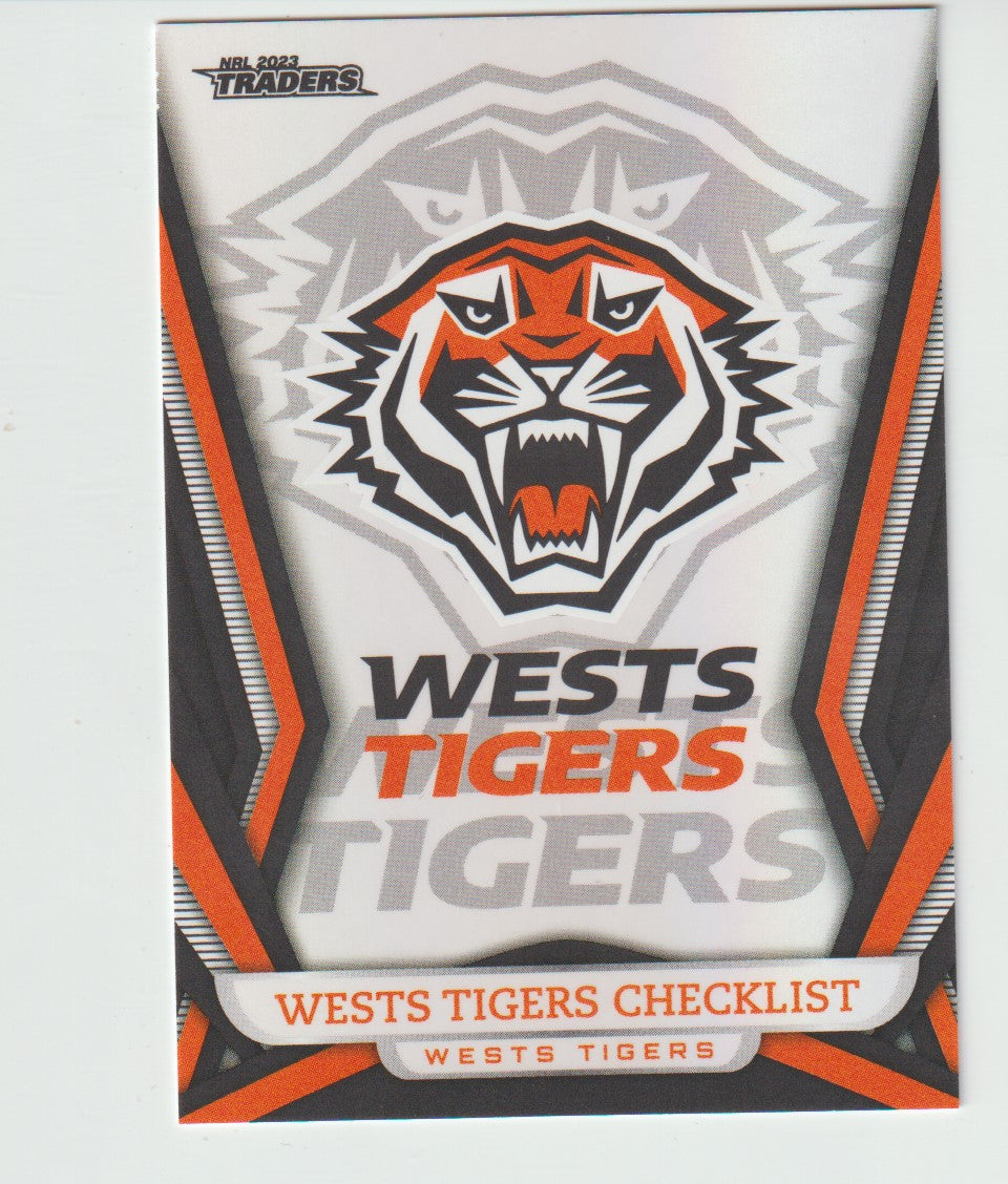 PS 151 WESTS TIGERS CHECKLIST