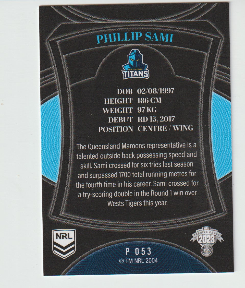 P053 PHILLIP SAMI - Gold Coast Titans