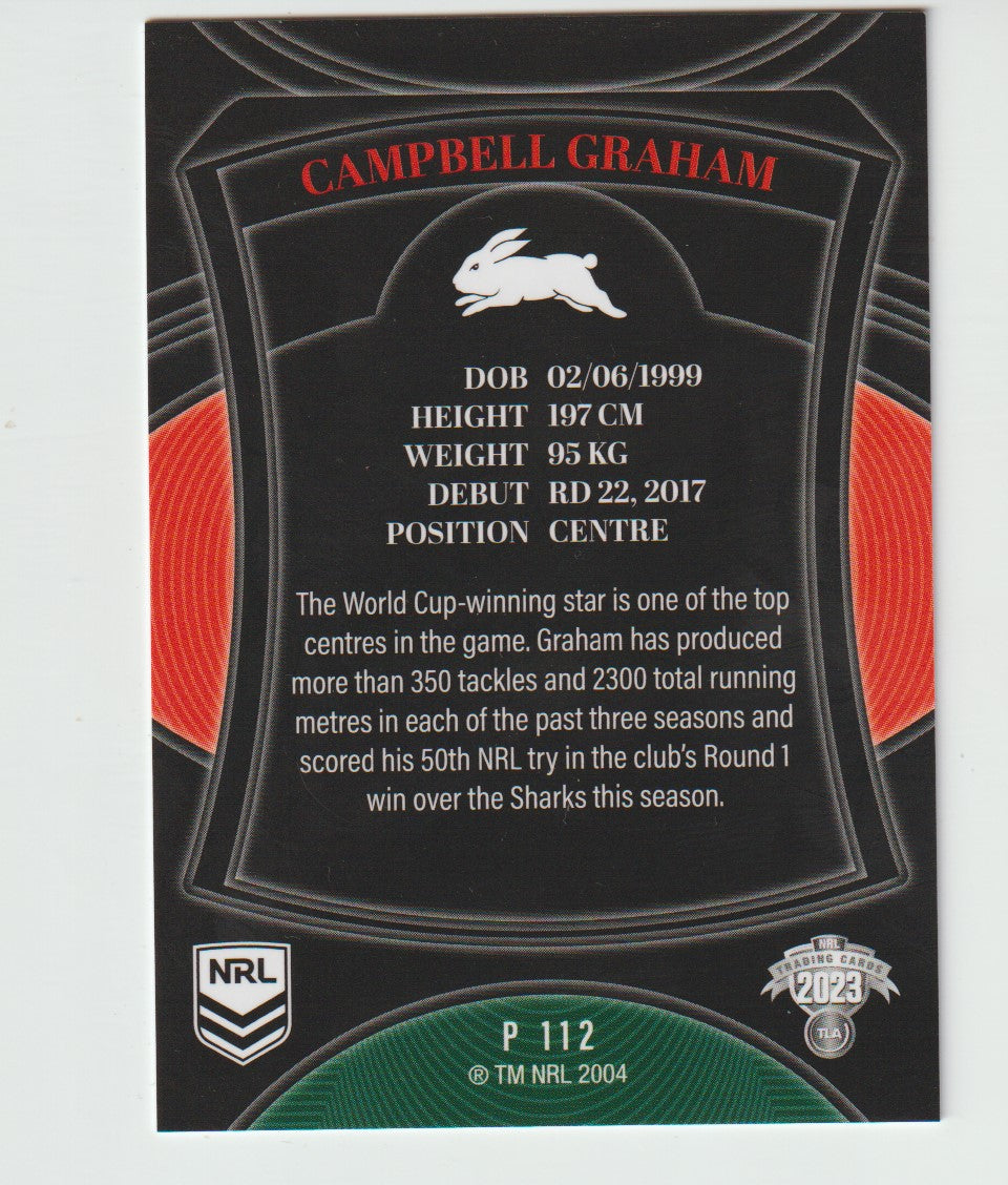 P112 CAMPBELL GRAHAM - South Sydney Rabbitohs